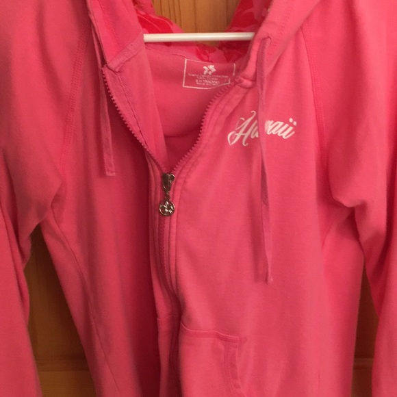 Pink zip up hoodie from Hawaii - Picture 3 of 5